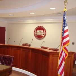 Detail of Court Room Dais