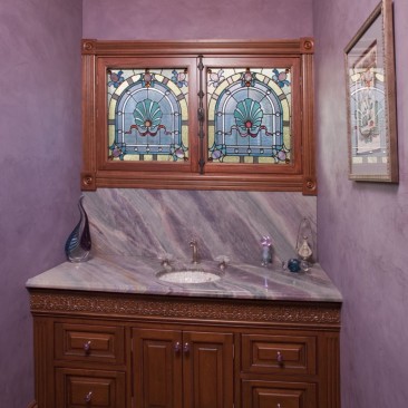 Custom Vanity & Stained Glass
